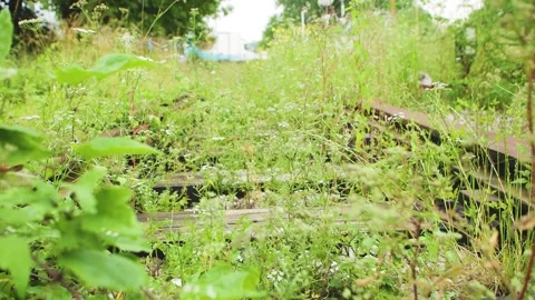 Old railway track 4 Stock Footage 278320378