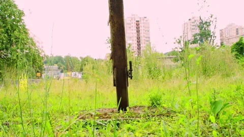 Old railway track 8 Stock Footage 278320434