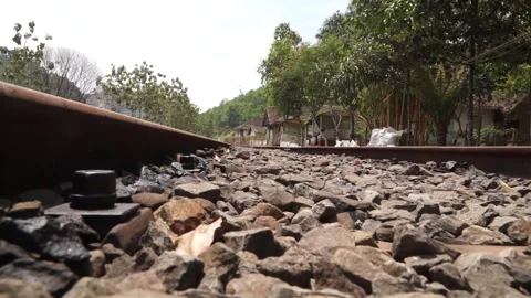 Old railway tracks Video stock 284796244