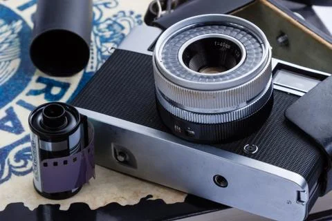 Old Rangefinder Camera Stock Photos