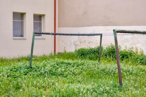 Old rasty clothes drying racks Stock Photos