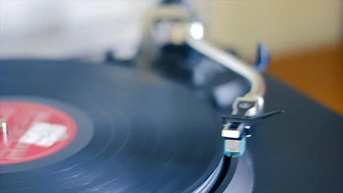  An old record player Stock Footage 100553318