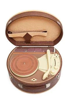 Old record player Foto stock