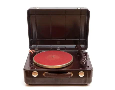 Old record player Stockfoto's