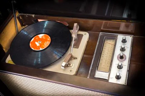 Old record player Stock Photos