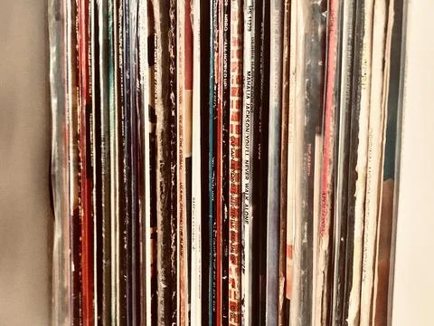 Old Records Foto stock