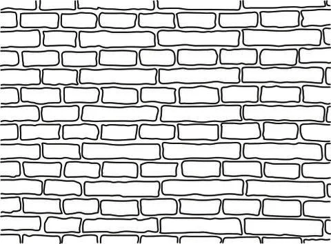 Old rectangle bricks for poster Illustrazione stock