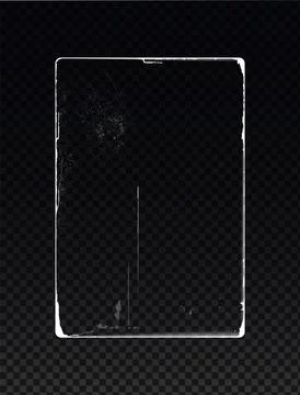 Old rectangular paper overlay cover for photo or poster. Stock Illustration