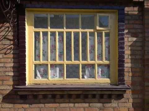 Old rectangular window Stock Photos