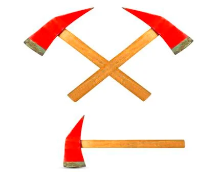 Old red ax Stock Photos