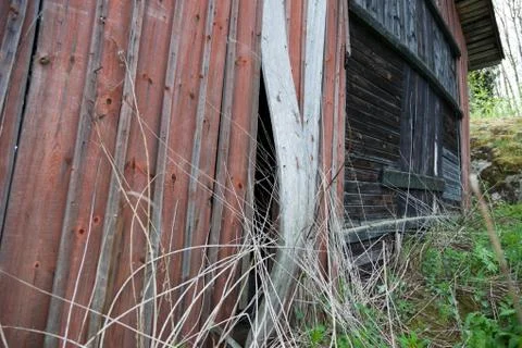Old red barn Stock Photos