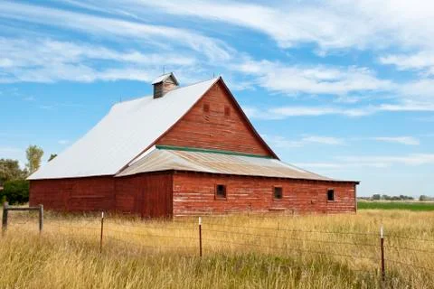 An old red barn. Stock-Fotos