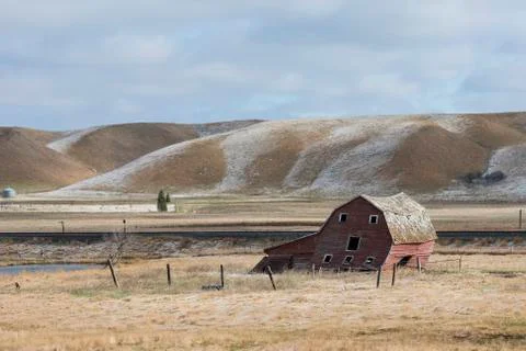 Old Red Barn Stock-Fotos