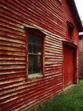 Old red barn Stock Photos