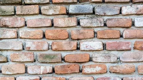 Old red brick facade Stock Photos