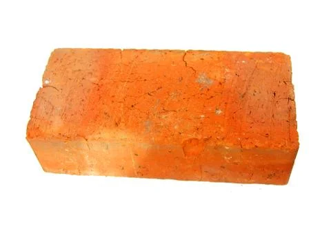 Old red brick isolated Stock Photos