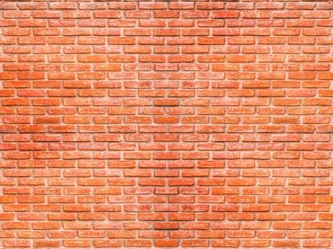 Old red brick texture details background. Paint brickwork wall and copy space Stock Photos