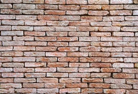 Old red brick wall background Stock Photos