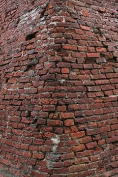 Old red brick wall for background or texture Stock Photos