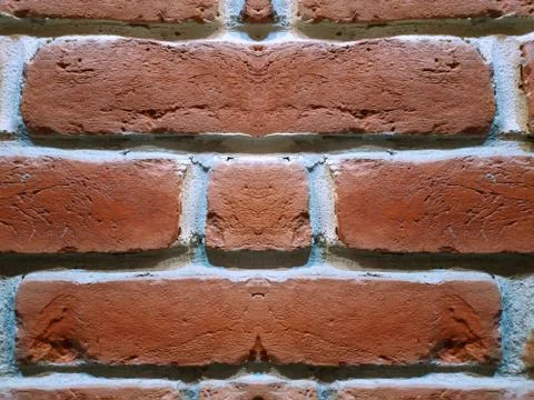 Old red brick wall as background for design Stock Photos