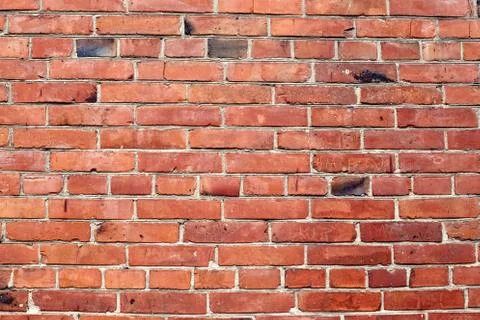 Old Red brick wall background texture Stock Photos