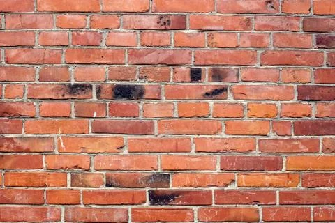 Old Red brick wall background texture Stock Photos