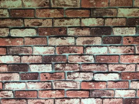 Old red brick wall background Stock Photos