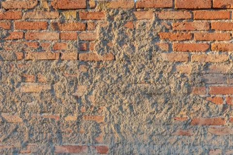 Old red brick wall background Stock Photos