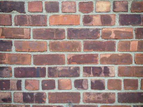 Old red brick wall background 写真素材