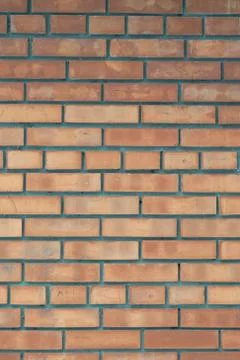 Old red brick wall background. Stock-Fotos