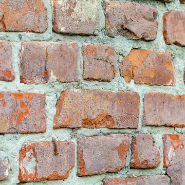 Old red brick wall. Background and texture. Foto stock