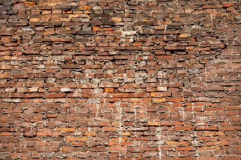 Old red brick wall background Stock Photos