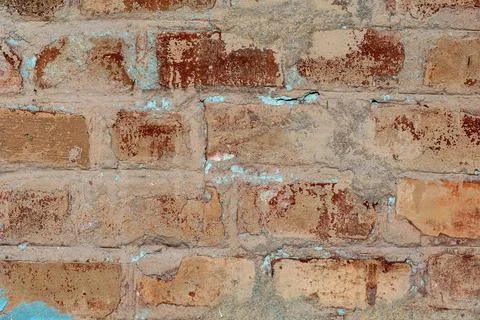Old red brick wall. Background and texture. Foto stock