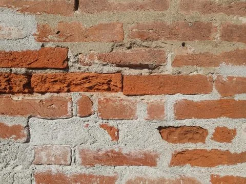 Old red brick wall background Stock Photos