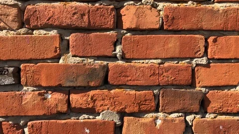 Old red brick wall Stock Footage 116467776