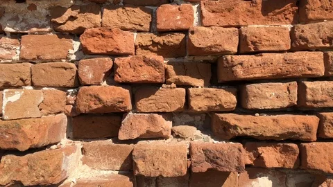 Old red brick wall Stock Footage 116467859