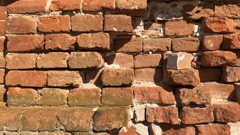 Old red brick wall Stock Footage 116467936