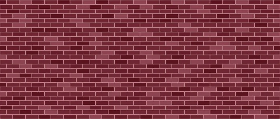 Old red brick wall Stock Illustration