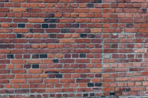 Old red brick wall Stock Photos