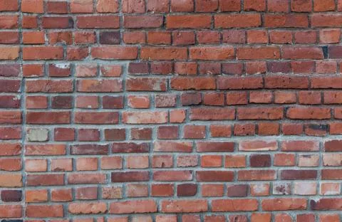 Old red brick wall Stock Photos
