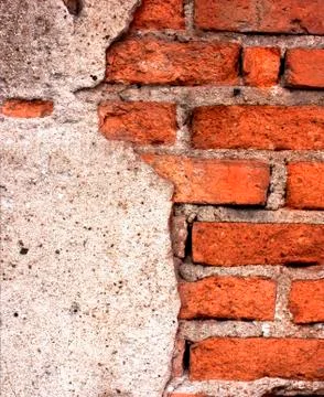 Old red brick wall. Stock Photos