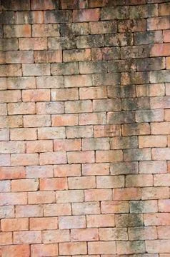 Old red brick wall 스톡 사진