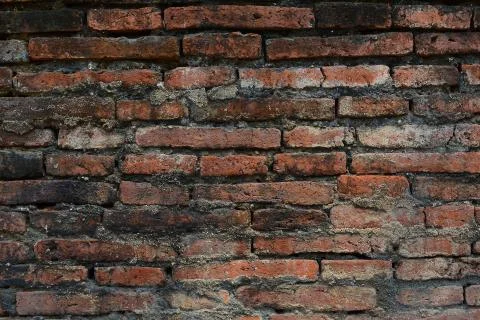 Old red brick wall Stock Photos