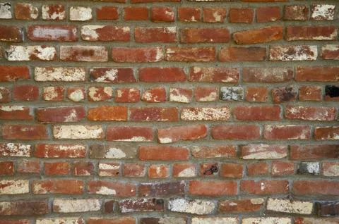 Old red brick wall Stock Photos