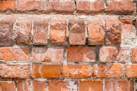 Old red brick wall Stock Photos