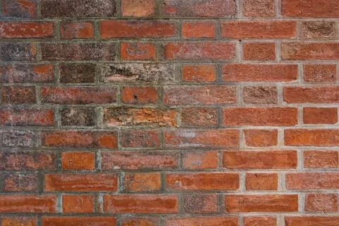 Old red brick wall Stock Photos