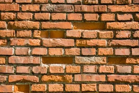 Old red brick wall Stock Photos