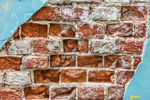 Old red brick wall Stock-Fotos