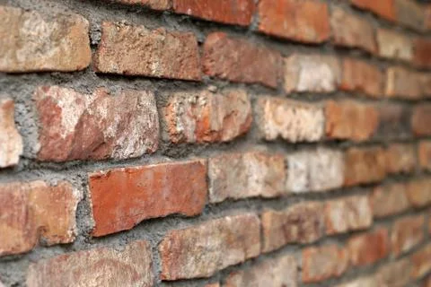 Old red brick wall Stock-Fotos