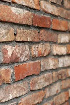 Old red brick wall Stock Photos